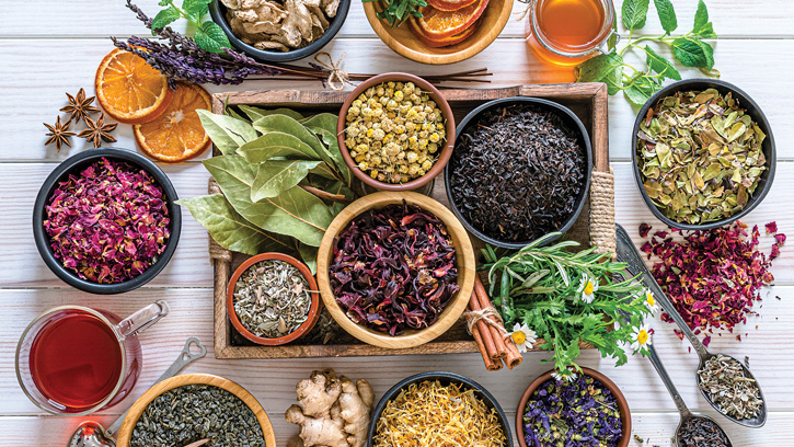 O sabor saudável dos ingredientes botânicos